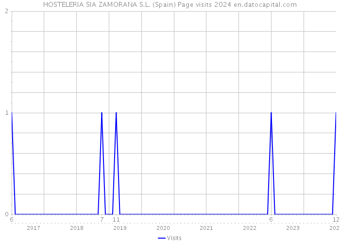 HOSTELERIA SIA ZAMORANA S.L. (Spain) Page visits 2024 