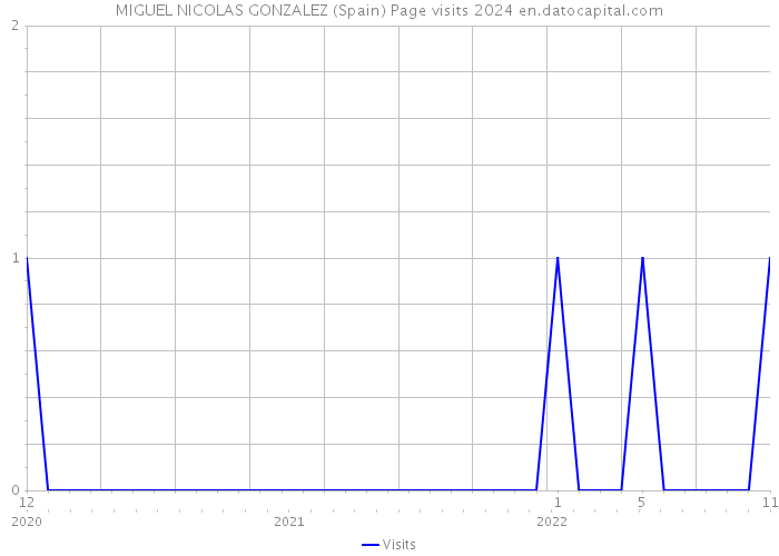 MIGUEL NICOLAS GONZALEZ (Spain) Page visits 2024 
