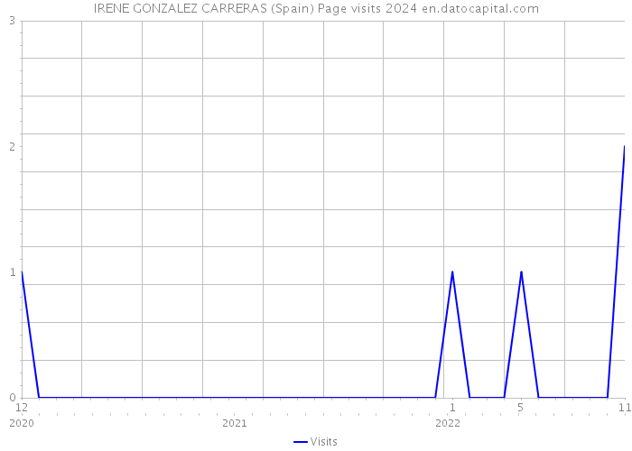 IRENE GONZALEZ CARRERAS (Spain) Page visits 2024 