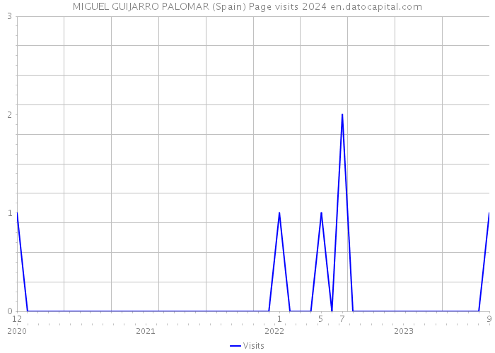 MIGUEL GUIJARRO PALOMAR (Spain) Page visits 2024 