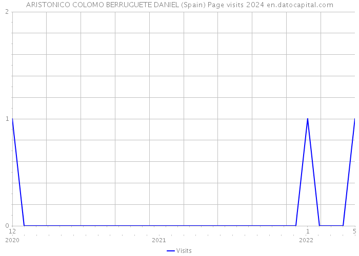 ARISTONICO COLOMO BERRUGUETE DANIEL (Spain) Page visits 2024 