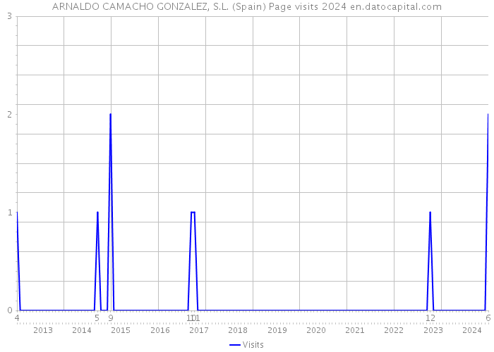 ARNALDO CAMACHO GONZALEZ, S.L. (Spain) Page visits 2024 