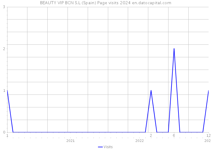 BEAUTY VIP BCN S.L (Spain) Page visits 2024 