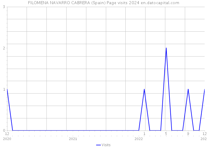 FILOMENA NAVARRO CABRERA (Spain) Page visits 2024 