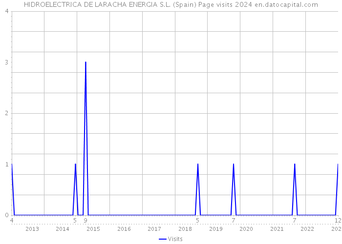 HIDROELECTRICA DE LARACHA ENERGIA S.L. (Spain) Page visits 2024 