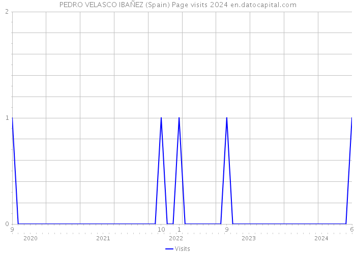 PEDRO VELASCO IBAÑEZ (Spain) Page visits 2024 