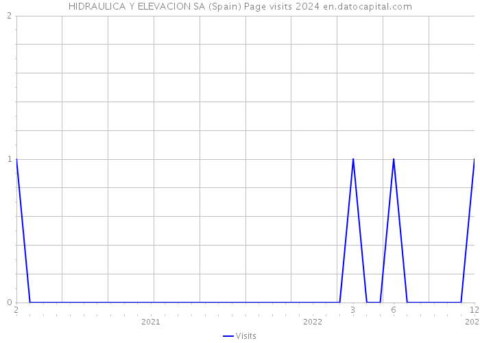 HIDRAULICA Y ELEVACION SA (Spain) Page visits 2024 
