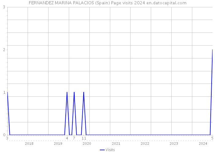 FERNANDEZ MARINA PALACIOS (Spain) Page visits 2024 