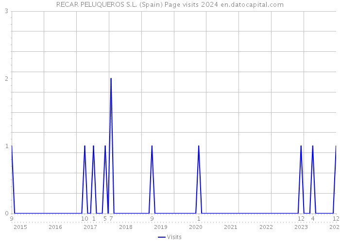 RECAR PELUQUEROS S.L. (Spain) Page visits 2024 