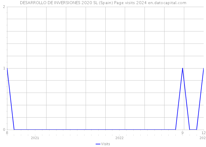 DESARROLLO DE INVERSIONES 2020 SL (Spain) Page visits 2024 