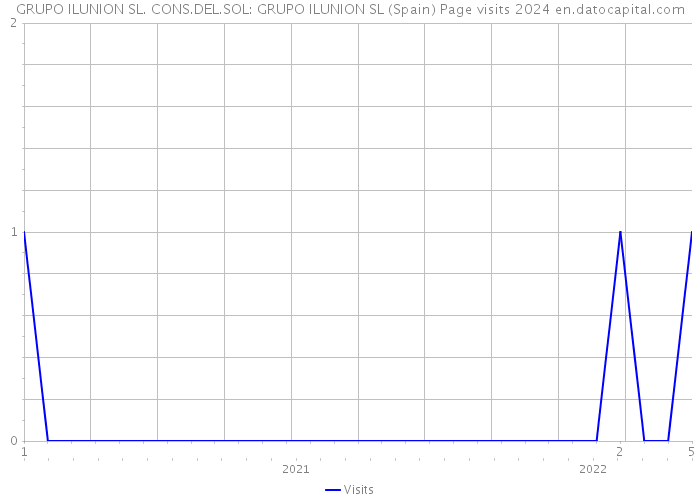GRUPO ILUNION SL. CONS.DEL.SOL: GRUPO ILUNION SL (Spain) Page visits 2024 