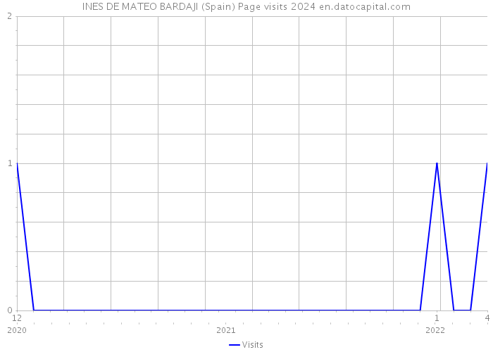 INES DE MATEO BARDAJI (Spain) Page visits 2024 