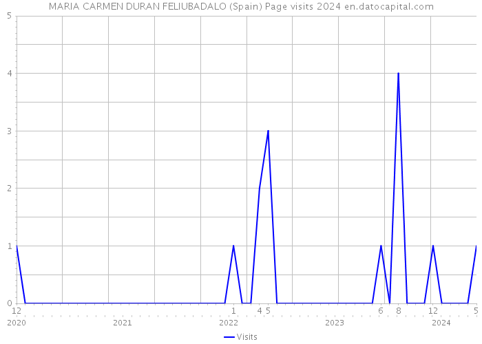 MARIA CARMEN DURAN FELIUBADALO (Spain) Page visits 2024 