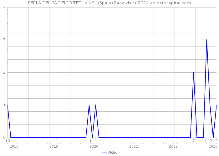 PERLA DEL PACIFICO TETUAN SL (Spain) Page visits 2024 