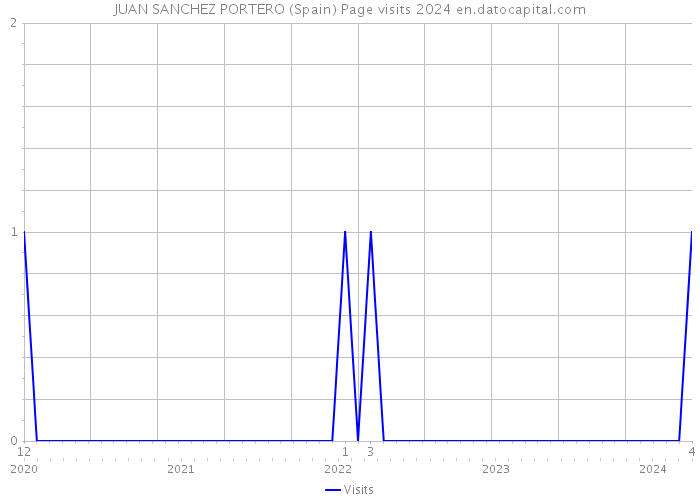 JUAN SANCHEZ PORTERO (Spain) Page visits 2024 