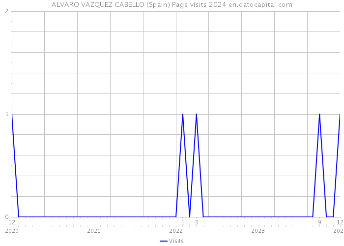 ALVARO VAZQUEZ CABELLO (Spain) Page visits 2024 