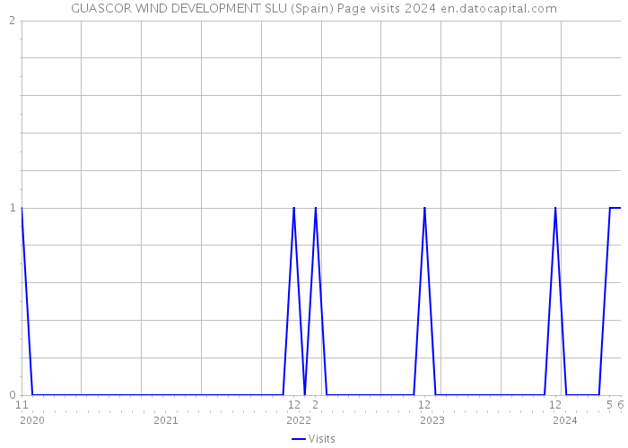 GUASCOR WIND DEVELOPMENT SLU (Spain) Page visits 2024 