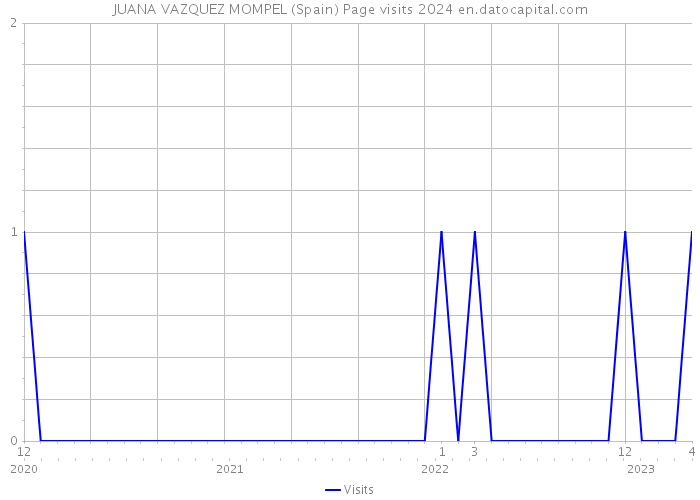 JUANA VAZQUEZ MOMPEL (Spain) Page visits 2024 