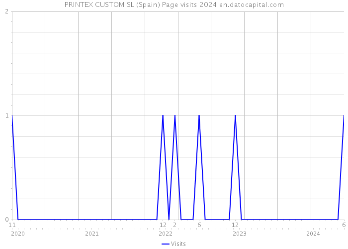 PRINTEX CUSTOM SL (Spain) Page visits 2024 