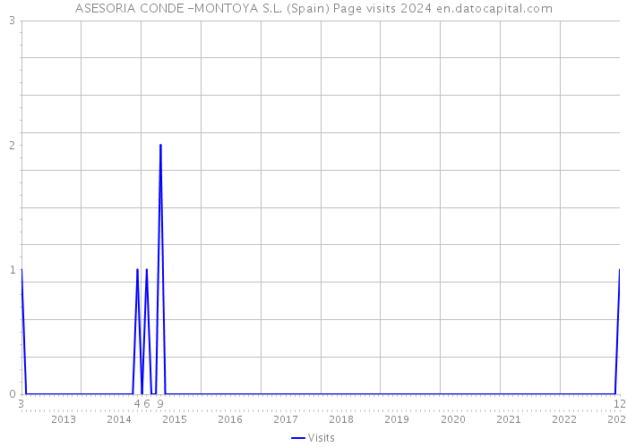 ASESORIA CONDE -MONTOYA S.L. (Spain) Page visits 2024 