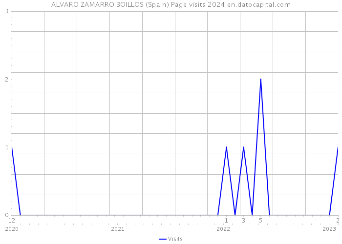 ALVARO ZAMARRO BOILLOS (Spain) Page visits 2024 