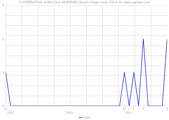 COOPERATIVA AGRICOLA MURENSE (Spain) Page visits 2024 