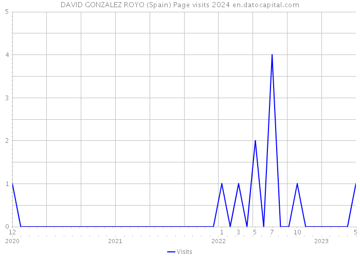 DAVID GONZALEZ ROYO (Spain) Page visits 2024 