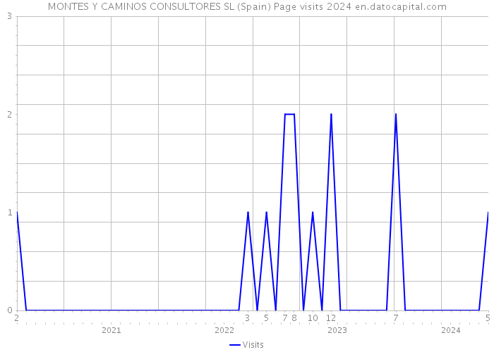 MONTES Y CAMINOS CONSULTORES SL (Spain) Page visits 2024 