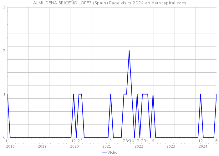 ALMUDENA BRICEÑO LOPEZ (Spain) Page visits 2024 