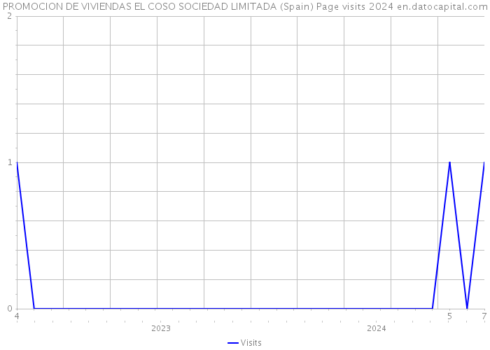 PROMOCION DE VIVIENDAS EL COSO SOCIEDAD LIMITADA (Spain) Page visits 2024 