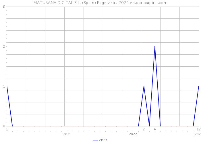 MATURANA DIGITAL S.L. (Spain) Page visits 2024 
