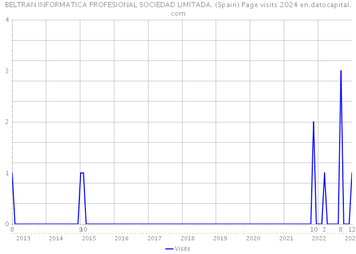 BELTRAN INFORMATICA PROFESIONAL SOCIEDAD LIMITADA. (Spain) Page visits 2024 