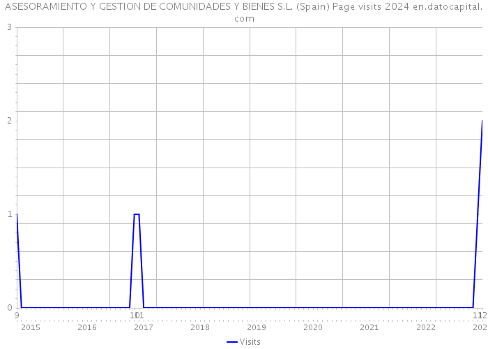 ASESORAMIENTO Y GESTION DE COMUNIDADES Y BIENES S.L. (Spain) Page visits 2024 