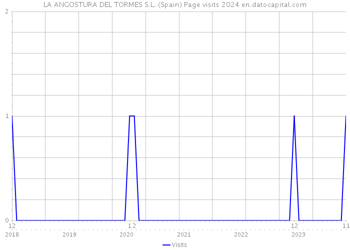 LA ANGOSTURA DEL TORMES S.L. (Spain) Page visits 2024 