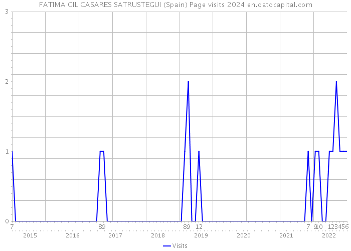 FATIMA GIL CASARES SATRUSTEGUI (Spain) Page visits 2024 