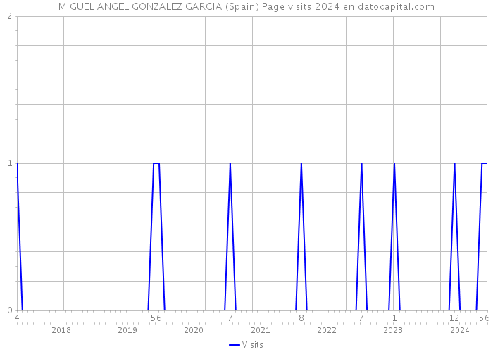 MIGUEL ANGEL GONZALEZ GARCIA (Spain) Page visits 2024 