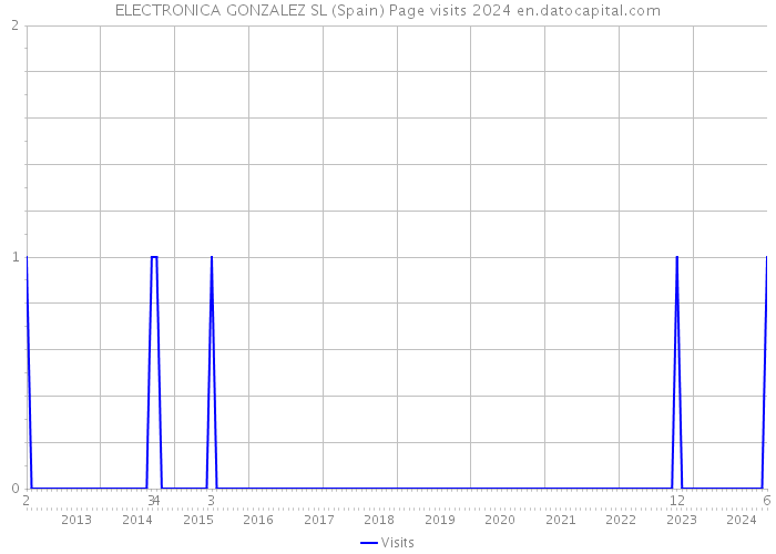 ELECTRONICA GONZALEZ SL (Spain) Page visits 2024 