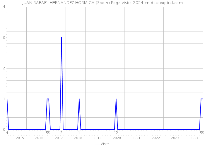 JUAN RAFAEL HERNANDEZ HORMIGA (Spain) Page visits 2024 