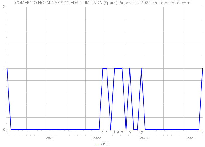 COMERCIO HORMIGAS SOCIEDAD LIMITADA (Spain) Page visits 2024 