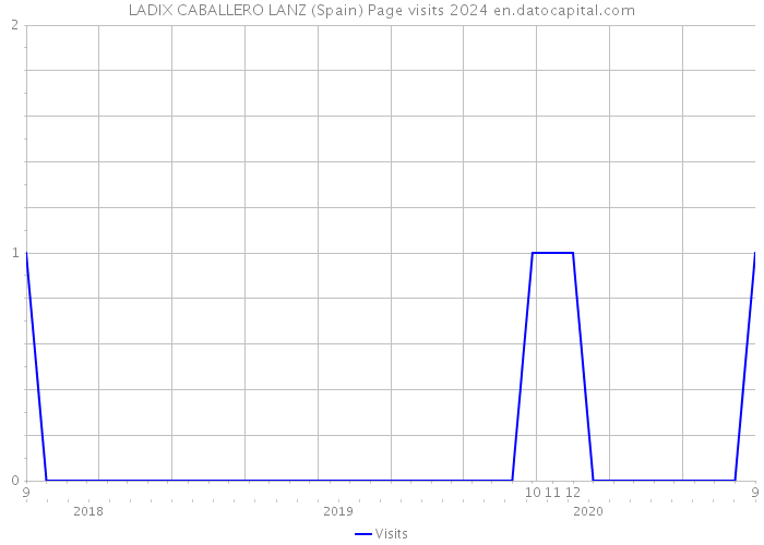 LADIX CABALLERO LANZ (Spain) Page visits 2024 