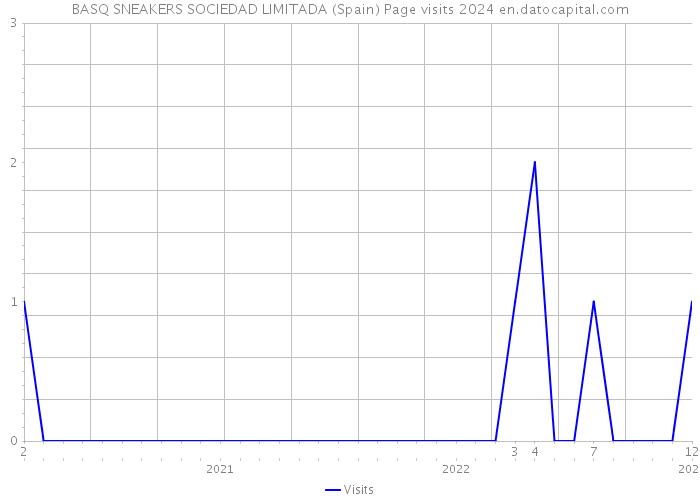 BASQ SNEAKERS SOCIEDAD LIMITADA (Spain) Page visits 2024 