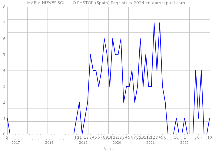 MARIA NIEVES BOLULLO PASTOR (Spain) Page visits 2024 