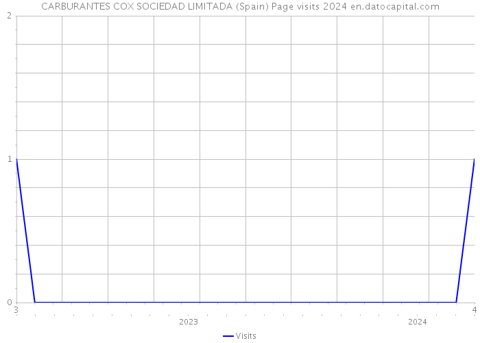 CARBURANTES COX SOCIEDAD LIMITADA (Spain) Page visits 2024 
