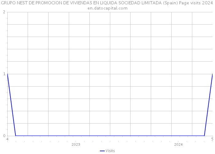GRUPO NEST DE PROMOCION DE VIVIENDAS EN LIQUIDA SOCIEDAD LIMITADA (Spain) Page visits 2024 