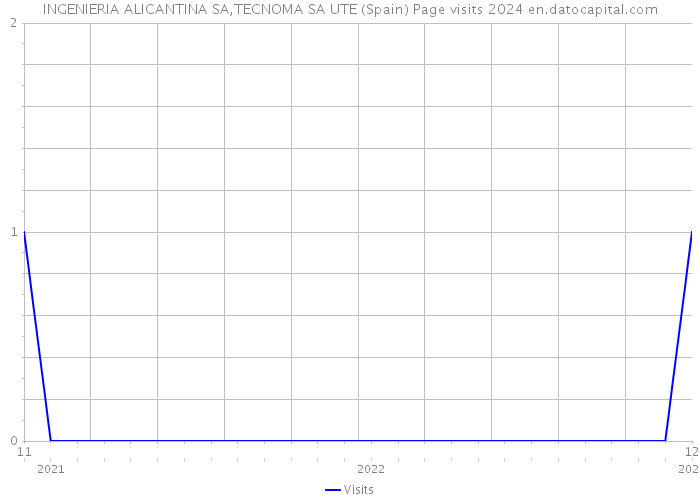 INGENIERIA ALICANTINA SA,TECNOMA SA UTE (Spain) Page visits 2024 