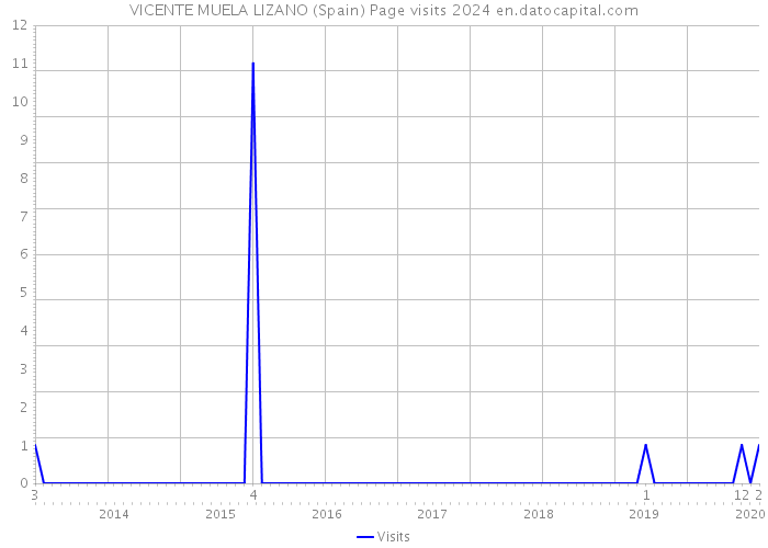 VICENTE MUELA LIZANO (Spain) Page visits 2024 
