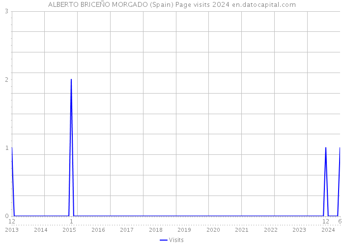 ALBERTO BRICEÑO MORGADO (Spain) Page visits 2024 