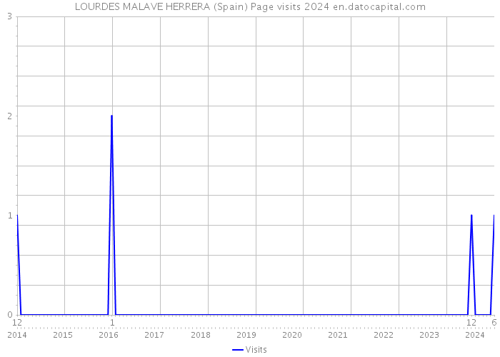 LOURDES MALAVE HERRERA (Spain) Page visits 2024 