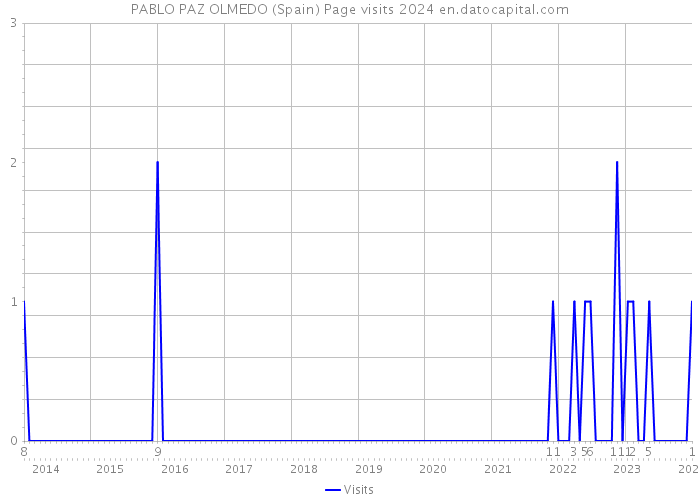 PABLO PAZ OLMEDO (Spain) Page visits 2024 