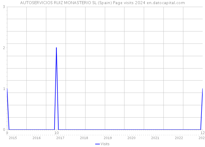 AUTOSERVICIOS RUIZ MONASTERIO SL (Spain) Page visits 2024 